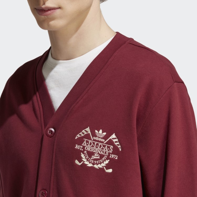Arquivo Gráfico Cardigã Vermelho Adidas
