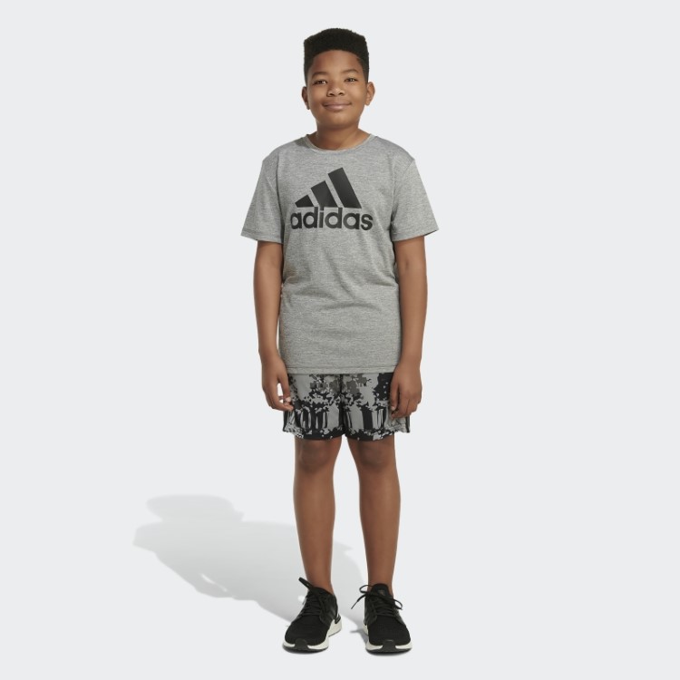 Short Preto Adidas Back To Nature Com Estampa Allover