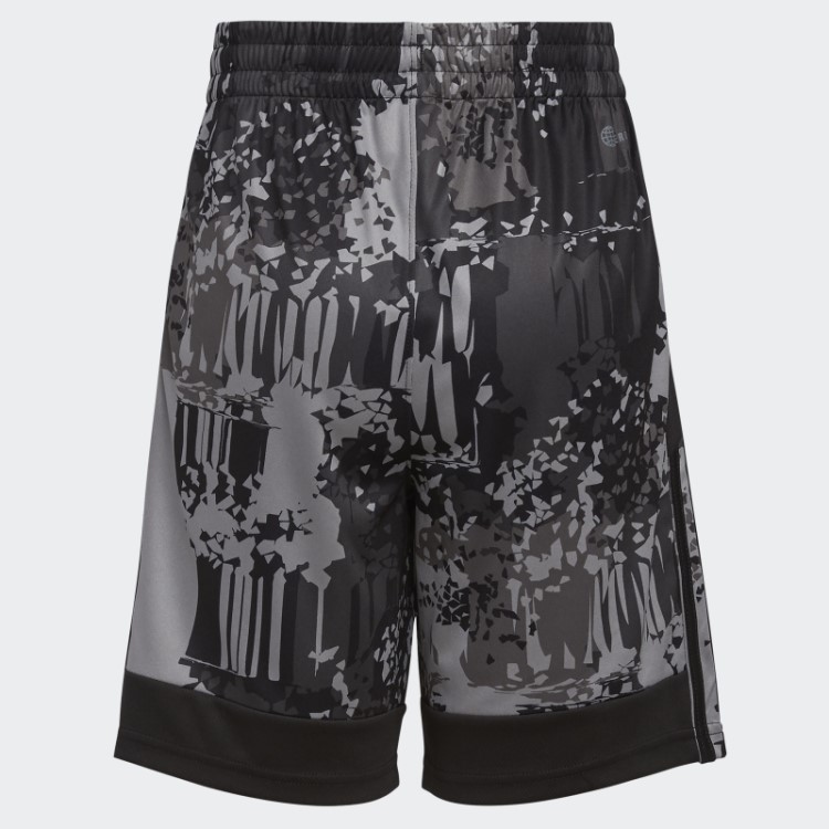 Short Preto Adidas Back To Nature Com Estampa Allover