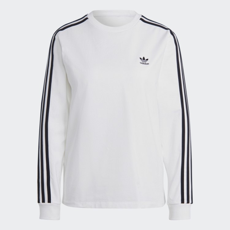 Camiseta Manga Longa Adicolor Classics Branca Adidas
