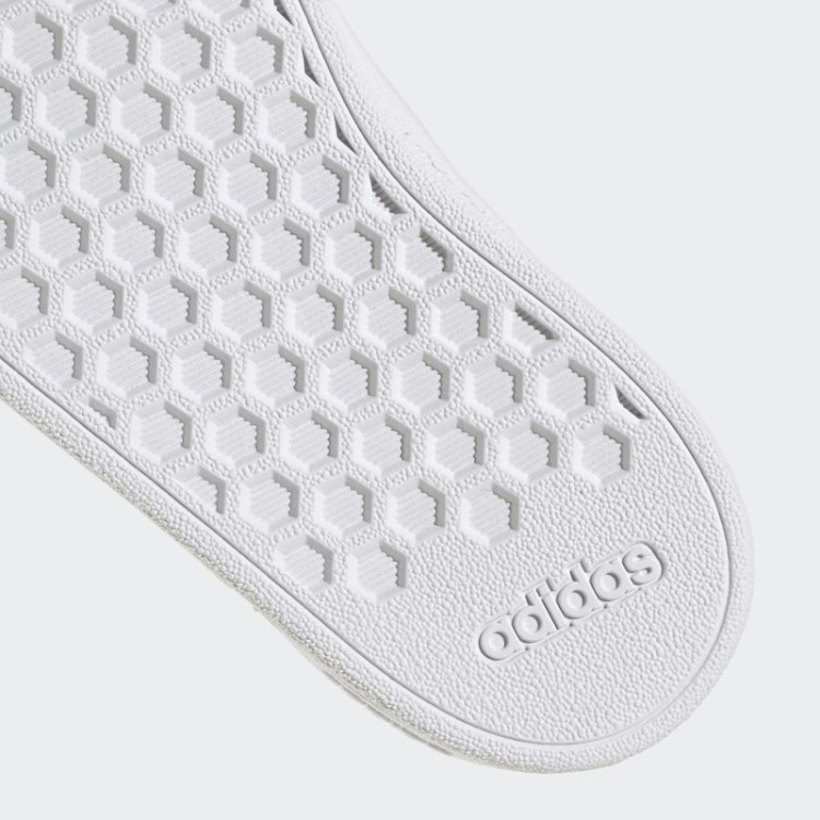 Sapatos Gancho E Laço Adidas Branco Grand Court Estilo De Vida
