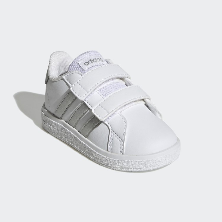 Tênis Adidas Grand Court 2.0 Prateado Estiloso