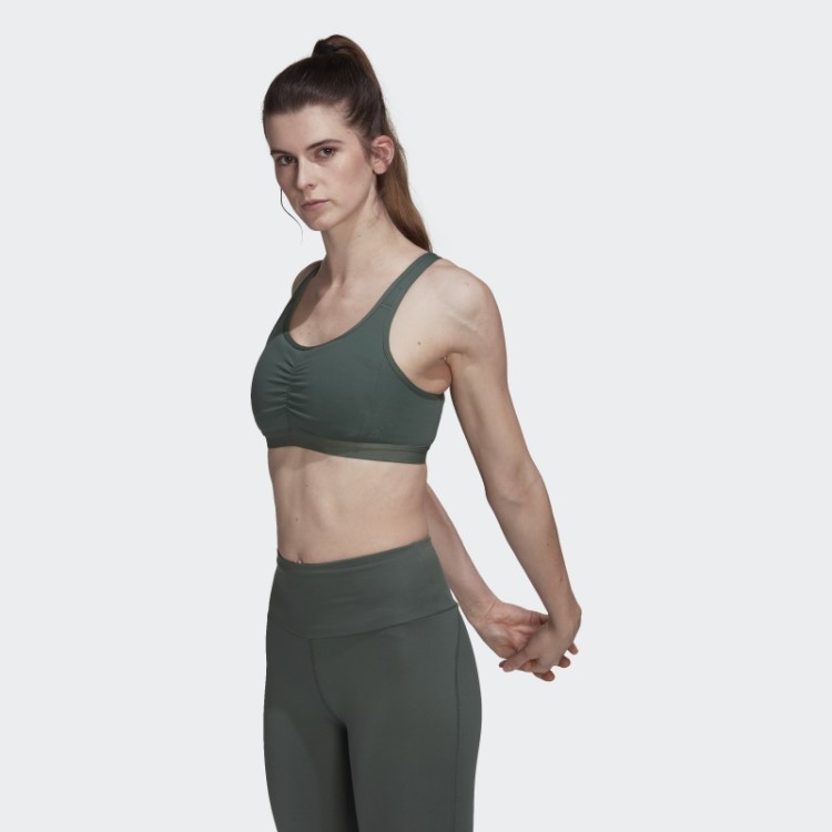 Sutiã Adidas Coreessentials De Suporte Médio óxido Verde