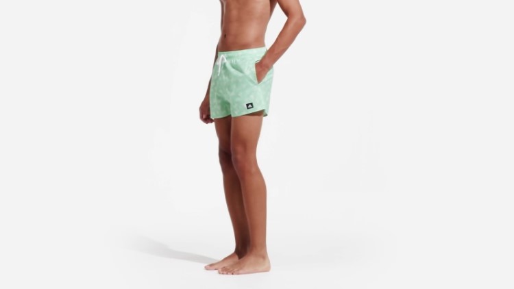 Shorts De Banho Clx Com Estampa De Logo Adidas Menta Comprimento Muito Curto