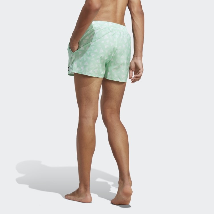 Shorts De Banho Clx Com Estampa De Logo Adidas Menta Comprimento Muito Curto