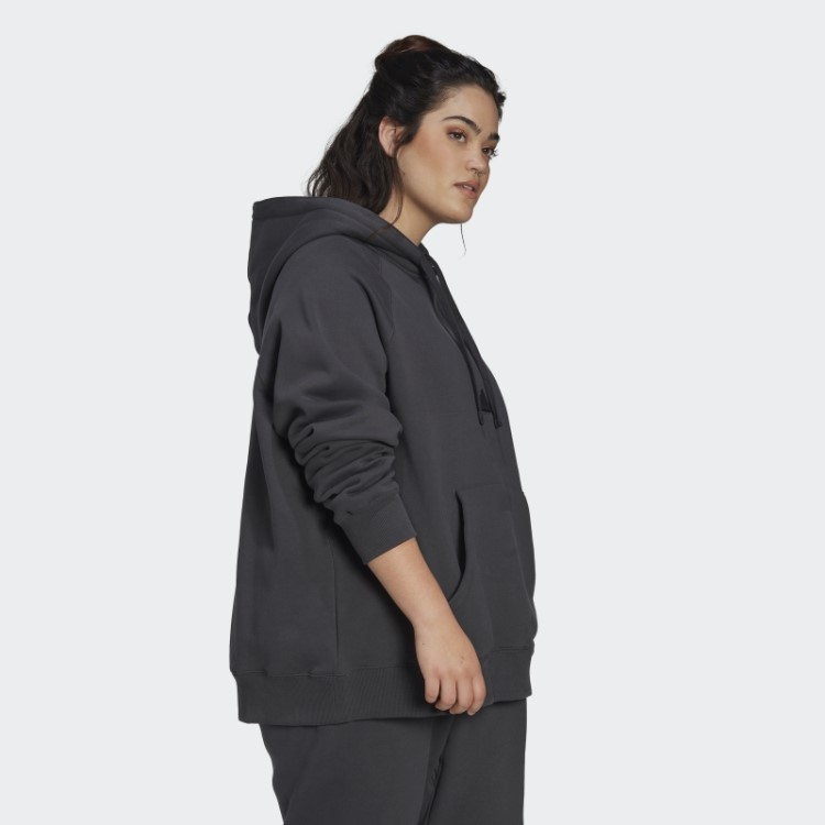 Moletom Oversized Com Capuz (plus Size) Carbono Adidas