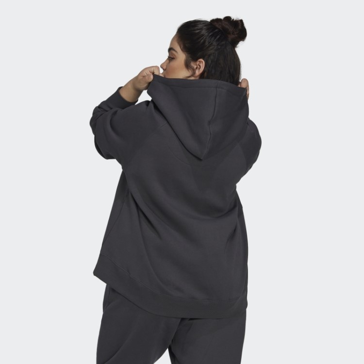 Moletom Oversized De Carbono Com Capuz (tamanho Grande) Adidas