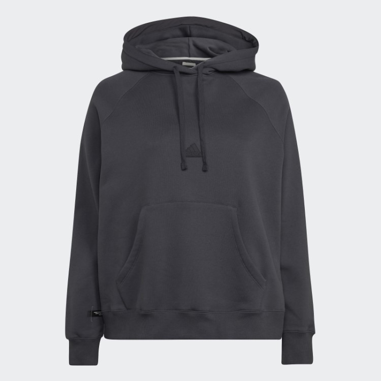 Moletom Oversized De Carbono Com Capuz (tamanho Grande) Adidas