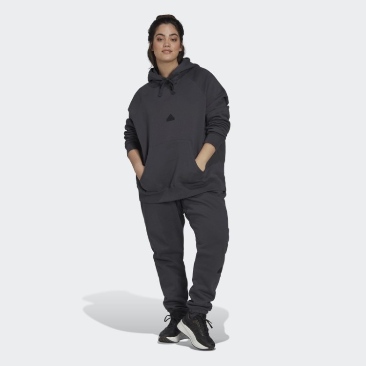 Moletom Oversized De Carbono Com Capuz (tamanho Grande) Adidas