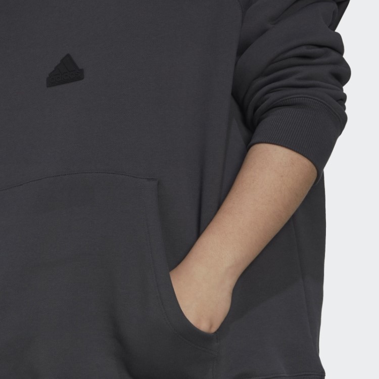 Moletom Oversized De Carbono Com Capuz (tamanho Grande) Adidas