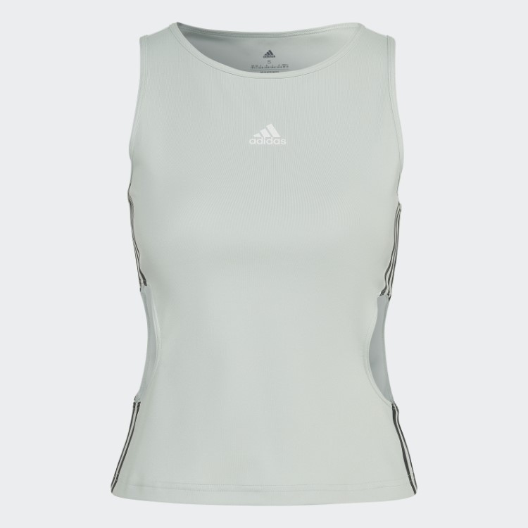Regata Justa Hyperglam Com Detalhe De Recorte Verde Adidas