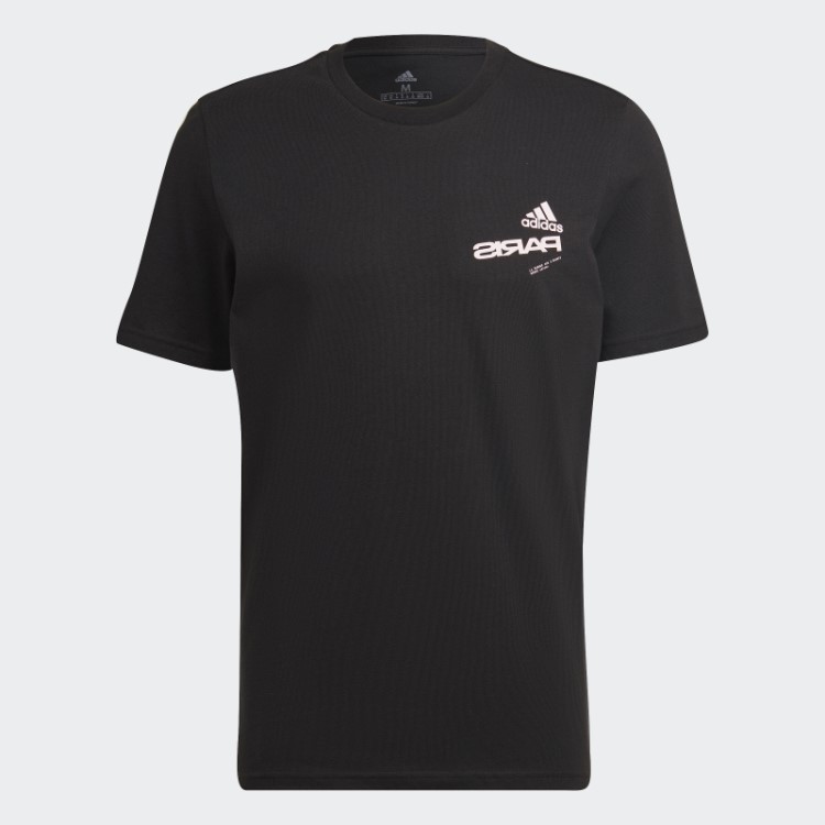 Camiseta Estampada Paris Preta Adidas