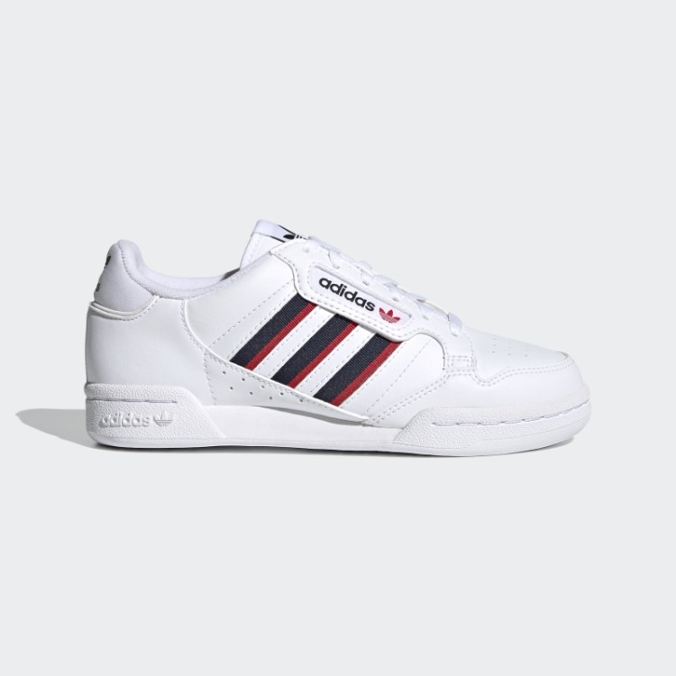 Tênis Adidas Continental 80 Listras Branco