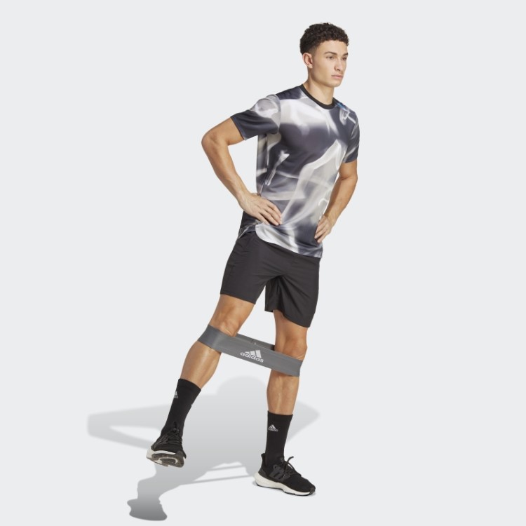 Adidas Designed 4 Training Heat.rdy Allover Print Hiit Camiseta De Treino Cinza
