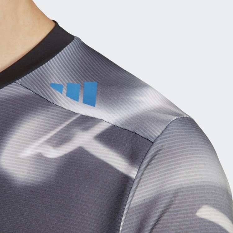 Adidas Designed 4 Training Heat.rdy Allover Print Hiit Camiseta De Treino Cinza