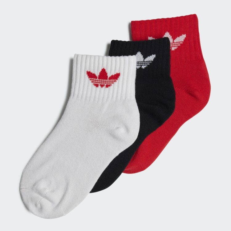 Meias Brancas Adidas Até O Tornozelo 3 Pares