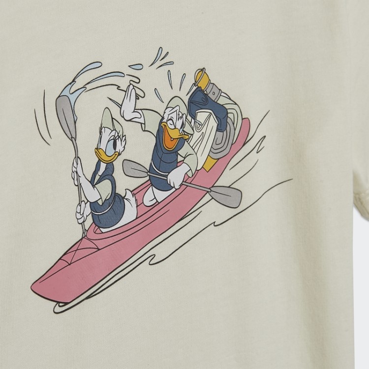 Shorts Branco Disney Mickey And Friends E Camiseta Adidas