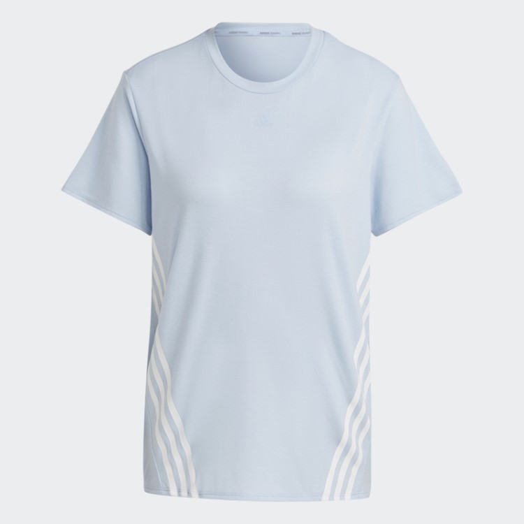 Train Icons Camiseta Com As Três Listras Blue Dawn Adidas