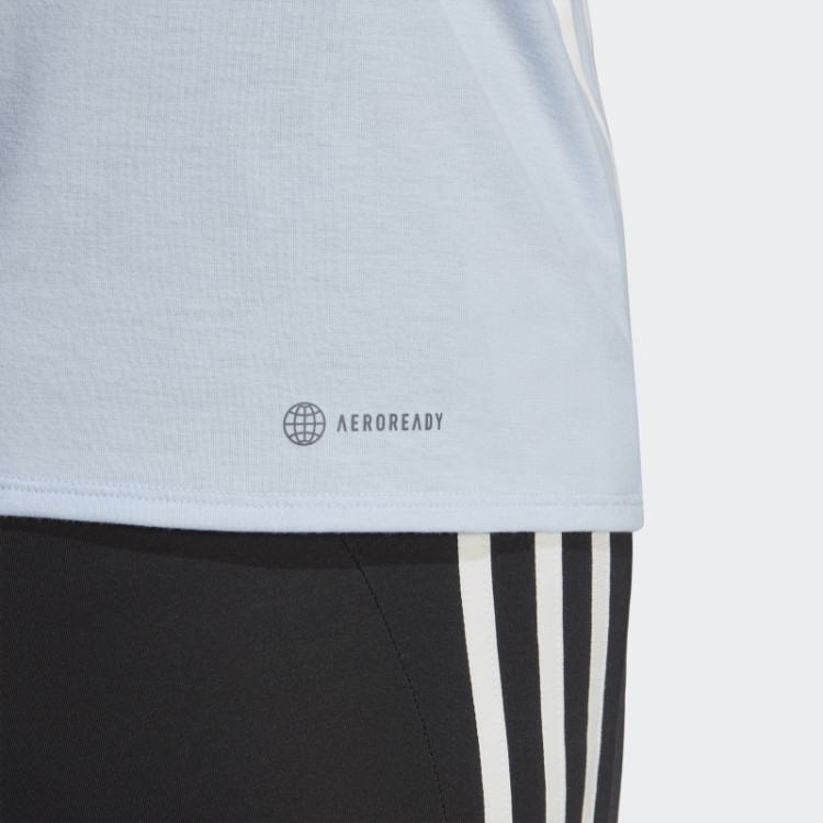 Train Icons Camiseta Com As Três Listras Blue Dawn Adidas