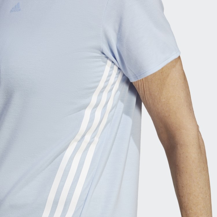 Train Icons Camiseta Com As Três Listras Blue Dawn Adidas