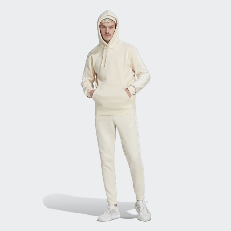Calça Branca Com As Três Listras Adidas Adicolor Classics