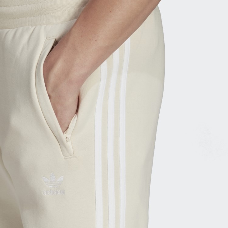 Calça Branca Com As Três Listras Adidas Adicolor Classics