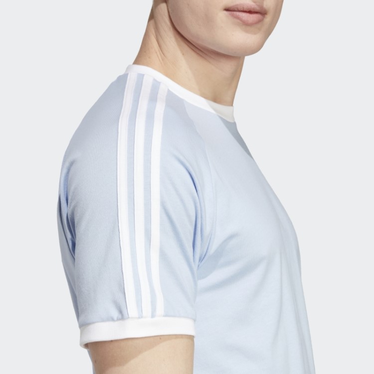 Camiseta Adidas Adicolor Classics Com As Três Listras Blue Dawn