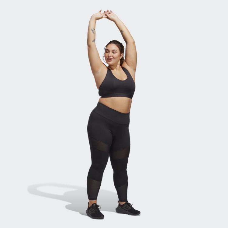 Sutiã Preto Adidas Com Suporte Leve Para Treino (tamanho Grande)