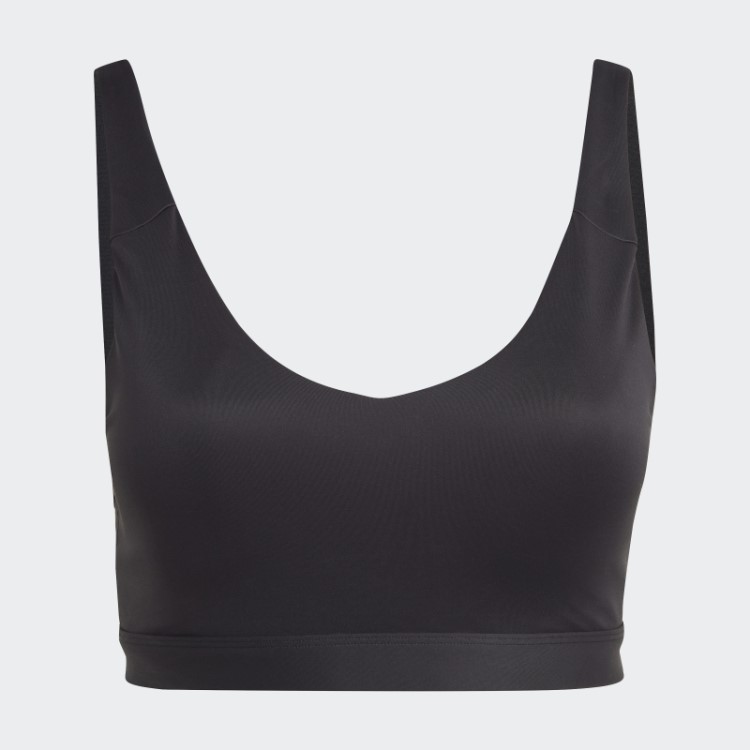 Sutiã Preto Adidas Com Suporte Leve Para Treino (tamanho Grande)