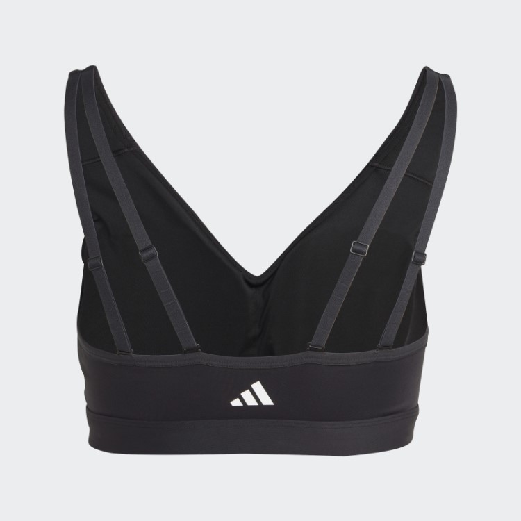 Sutiã Preto Adidas Com Suporte Leve Para Treino (tamanho Grande)