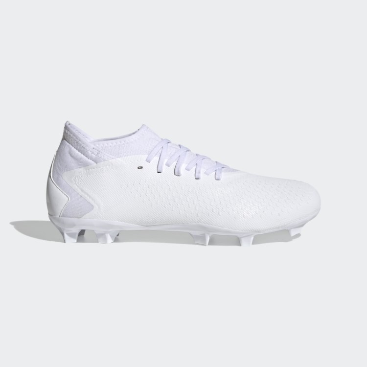 Elegante Adidas Predador Precisão.3 Botas De Chão Firme Branco