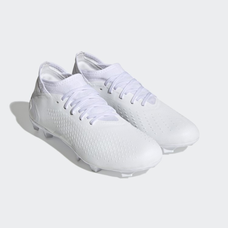 Elegante Adidas Predador Precisão.3 Botas De Chão Firme Branco