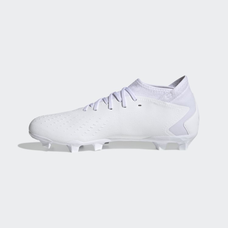 Elegante Adidas Predador Precisão.3 Botas De Chão Firme Branco