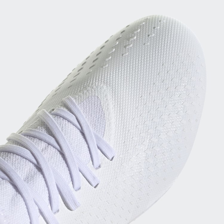 Elegante Adidas Predador Precisão.3 Botas De Chão Firme Branco