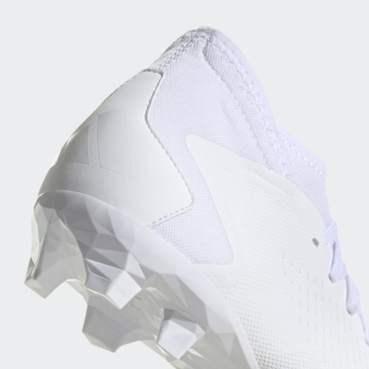 Elegante Adidas Predador Precisão.3 Botas De Chão Firme Branco