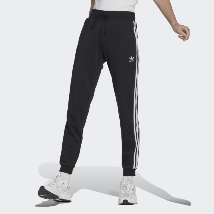 Calça Adidas Adicolor Classics Slim Com Punho Preto