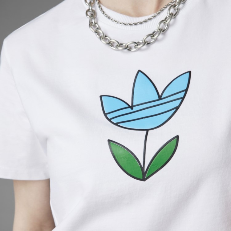 Camiseta Branca Sempre Original Gráfica Adidas