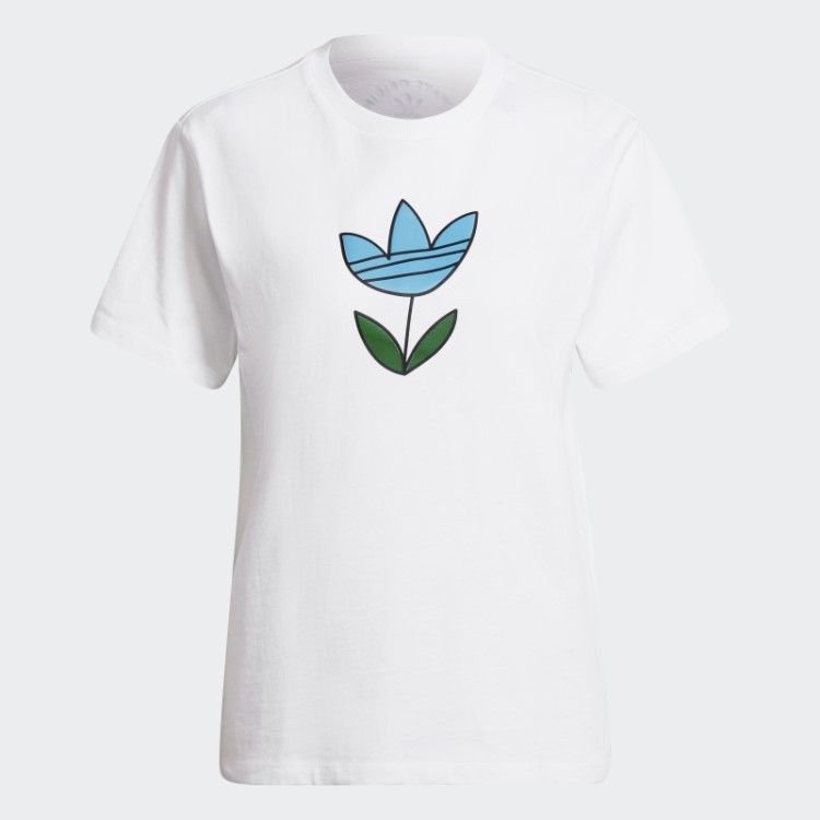 Camiseta Branca Sempre Original Gráfica Adidas