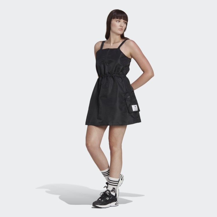 Vestido De Nylon Adidas Preto