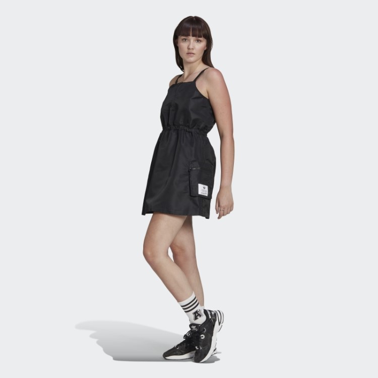 Vestido De Nylon Adidas Preto