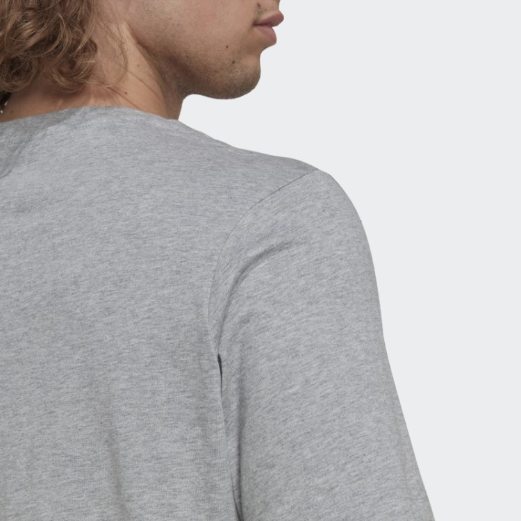 Essentials Camiseta Com Estampa Camuflada Cinza Médio Adidas