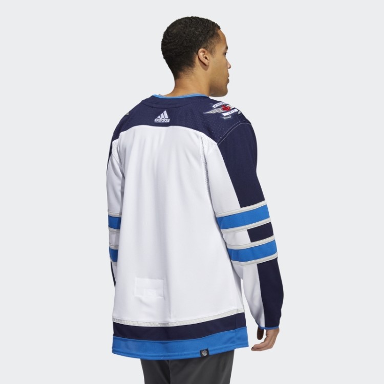 Branca Adidas Jets Away Camisa Profissional Autêntica