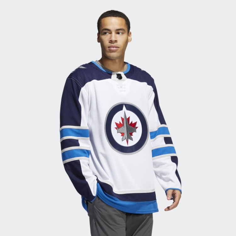 Branca Adidas Jets Away Camisa Profissional Autêntica
