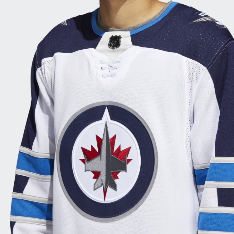 Branca Adidas Jets Away Camisa Profissional Autêntica
