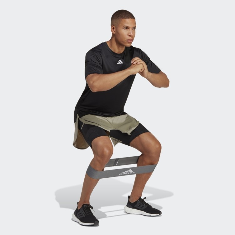 Calção De Treino 2 Em 1 Adidas Heat.rdy Hiit Silver Pebble