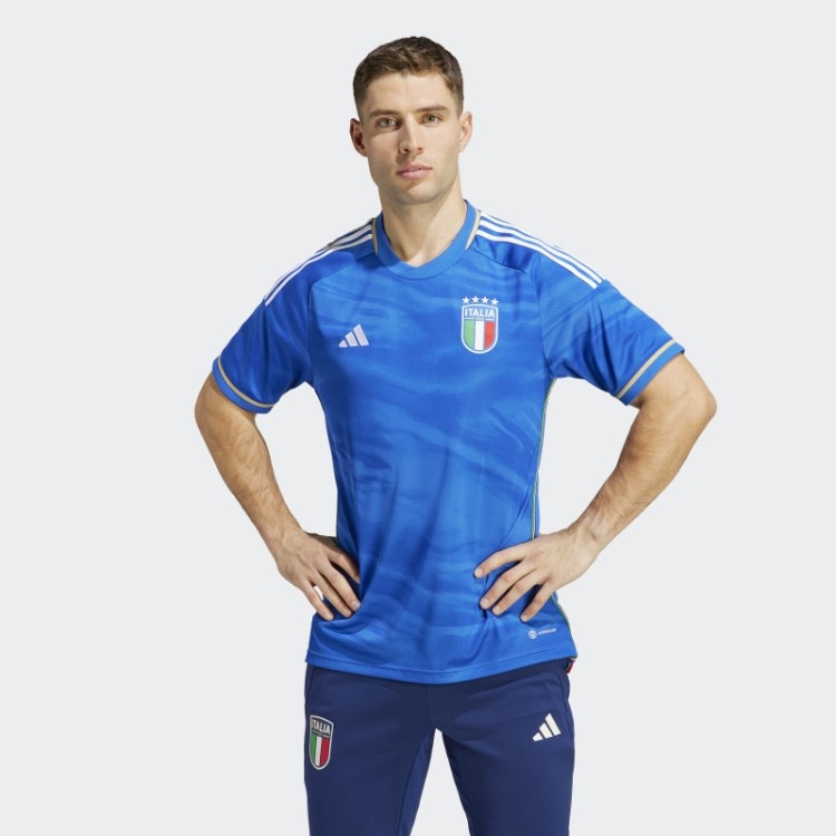 Camisa Azul Itália 23 Da Adidas