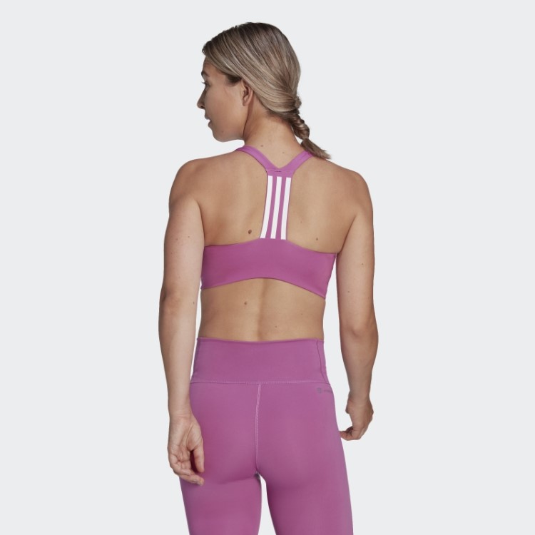 Sutiã Lilás De Suporte Médio Adidas Powerimpact Training