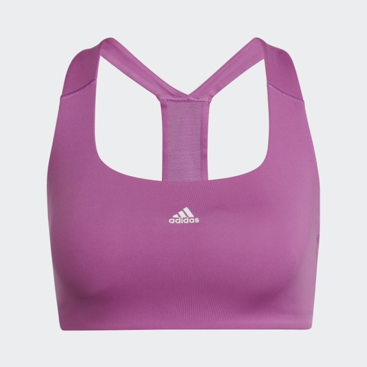 Sutiã Lilás De Suporte Médio Adidas Powerimpact Training