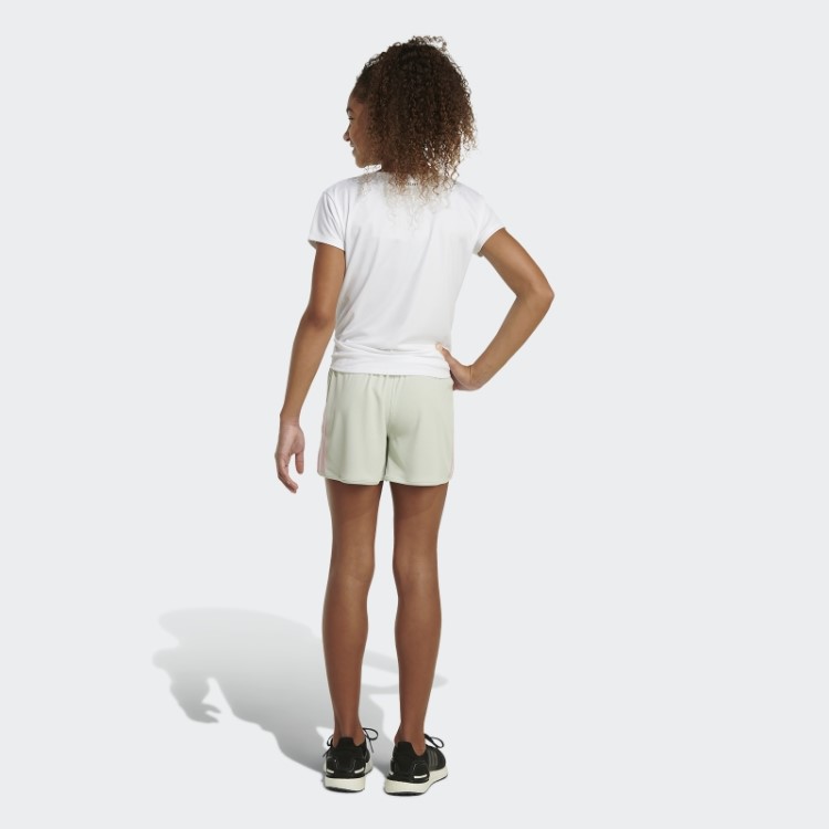 Shorts De Malha Listrada Verde Adidas