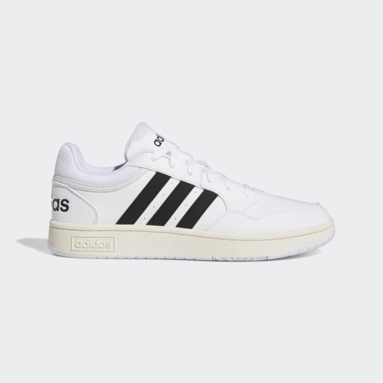 Adidas Hoops 3.0 Branco Baixo Clássico Sapatos Vintage